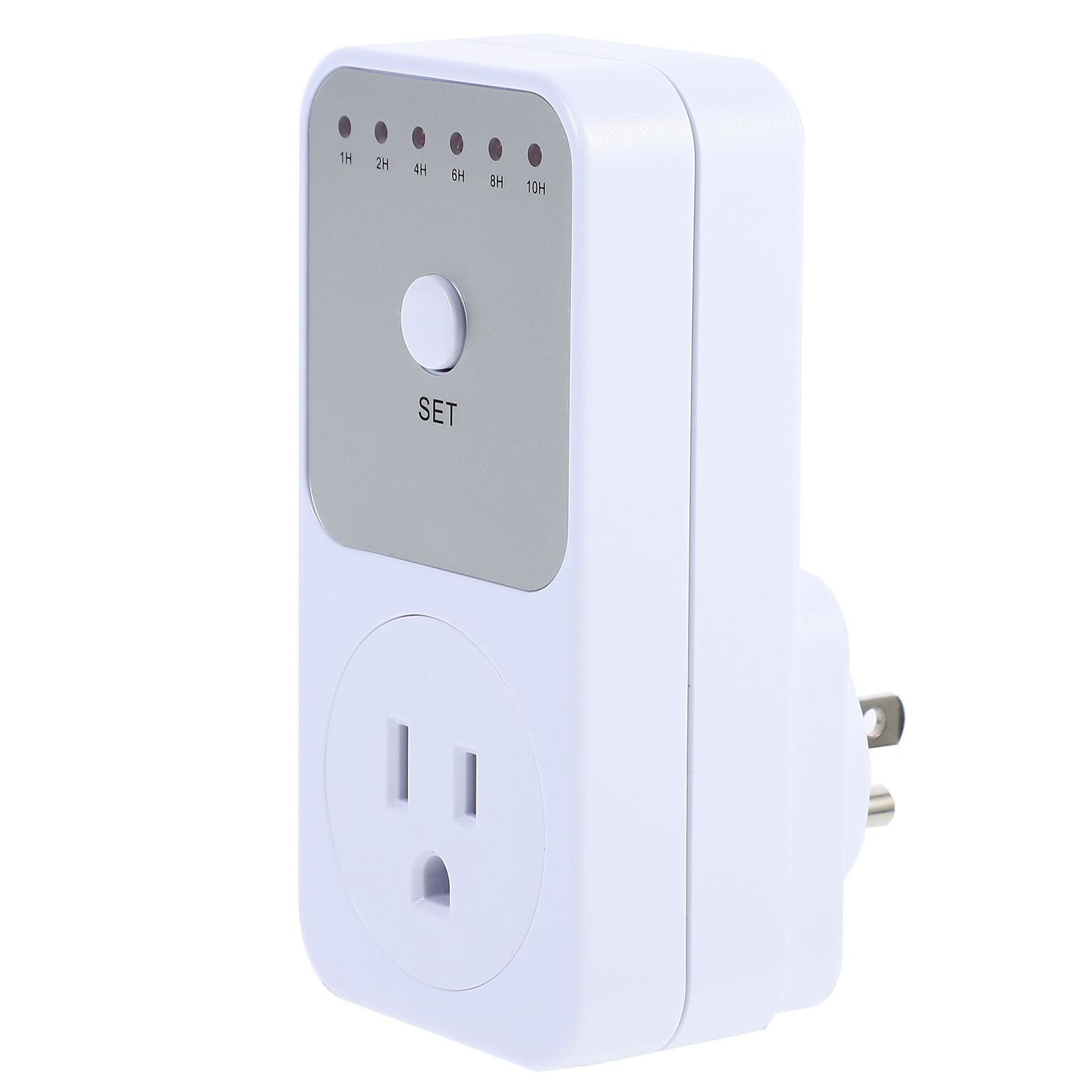 Monyance Conserve Socket 1-10 Hour Timing Adjustable Mechanical Outlet Timer Power Saving Socket US Plug(4.33X2.05X1.18Inches)